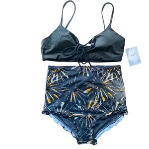 Demi Moore X Andie Swim Monaco Waikiki Bikini 2 Piece Small NWT